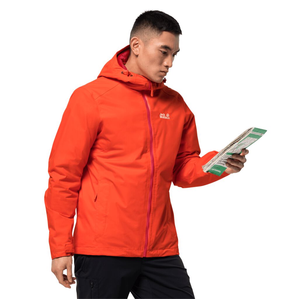 Jack Wolfskin FROSTY MORNING Vestes Homme Rouge - UBYLEZH-76